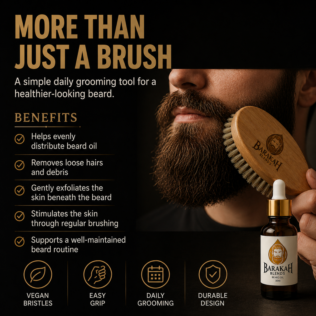 Vegan Beard Brush